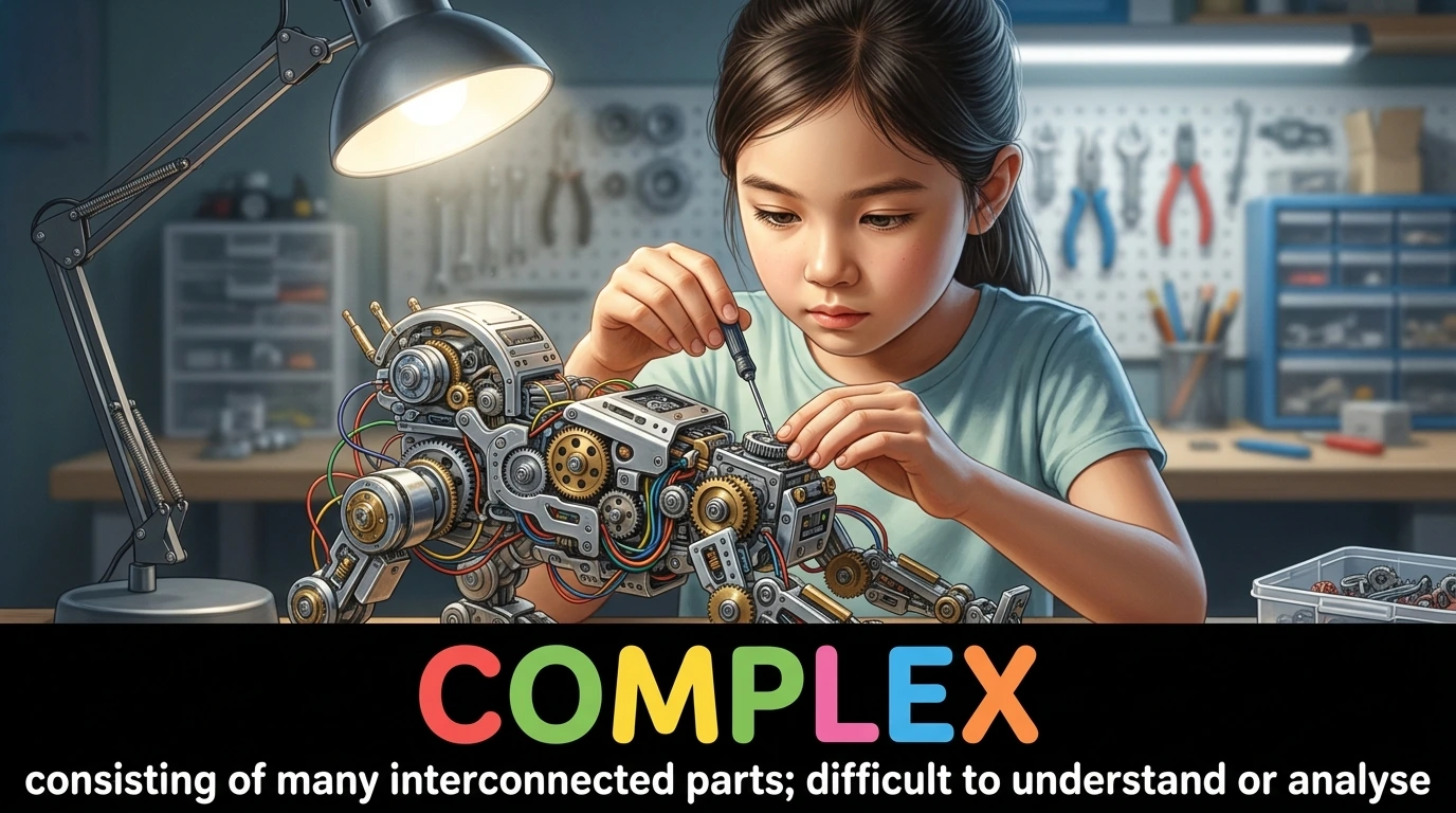 English Illustration for complex